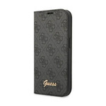 Guess 4G Metal Camera Outline Booktype Case - Etui iPhone 14 Pro Max (czarny)