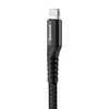 Baseus Fish Eye Spring Data Cable sprężynowy kabel USB / Lightning 1M 2A czarny (CALSR-01)