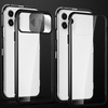 Wozinsky Magnetic Cam Slider Case magnetyczne etui 360 na cały telefon szkło na ekran osłona na aparat Huawei P40 czarny