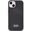 Audi Silikonhülle iPhone 14 6,1&quot; schwarz/schwarz Hardcase AU-LSRIP14-Q3/D1-BK