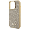 Guess Disco Metal Script case for iPhone 15 Pro - gold