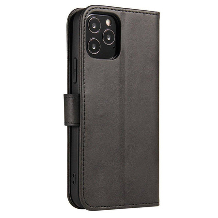 Magnet Case elegante Hülle mit Überschlag und Standfunktion für Samsung Galaxy A73 schwarz