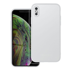 Futerał Roar Matte Glass Case - do iPhone XS stalowy