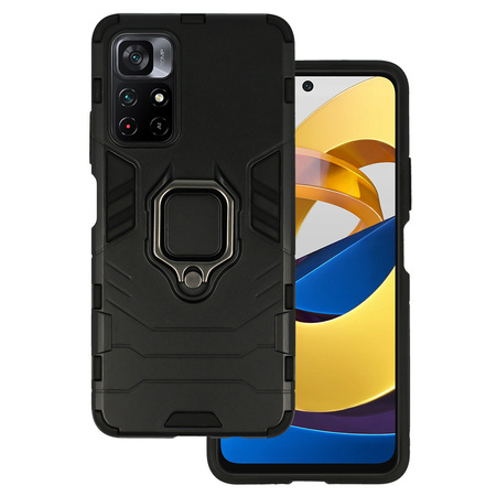 Ring Armor Case do Xiaomi Redmi Note 11 5G/Note 11S 5G/Poco M4 Pro 5G Czarny