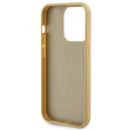 Guess Disco Metal Script case for iPhone 15 Pro - gold