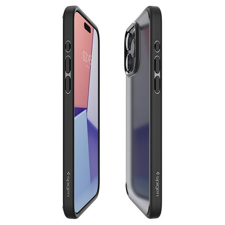 Etui Spigen Ultra Hybrid na iPhone 15 Pro Max - przezroczysto-czarne