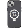 Karl Lagerfeld KLHMP15SHMRSKHK iPhone 15 6.1&quot; black/black hardcase Ring Stand Karl Head MagSafe