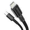 Baseus kabel USB Typ C - Lightning szybkie ładowanie Power Delivery 20 W 1 m czarny (CATLGD-01)