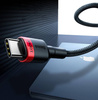 Baseus Cafule nylonowy kabel przewód USB Typ C Power Delivery 2.0 100W 20V 5A 2m szary (CATKLF-ALG1)