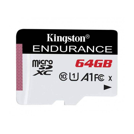 Kingston High Endurance microSDXC - Karta pamięci 64 GB A1 Class 10 UHS-I U1 95/30 MB/s