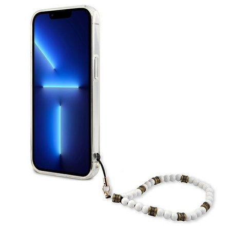 Guess GUHCP13MKPSWH iPhone 13 6.1 &quot;Transparent hardcase White Pearl