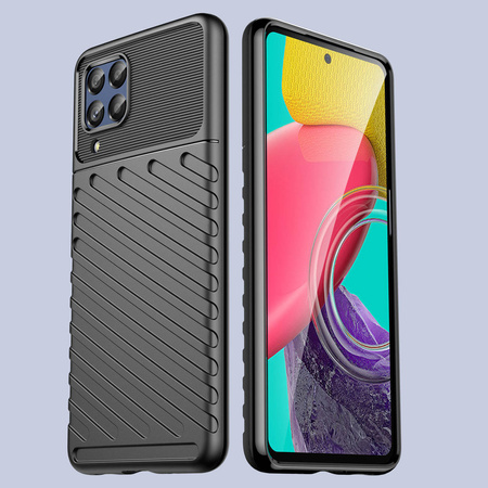 Thunder Case flexible gepanzerte Hülle für Samsung Galaxy M53 5G schwarz