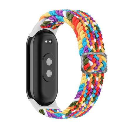 Pasek Pleciony Mi Band 8 / M8 (10), RAINBOW / TĘCZOWY