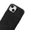 iCarer Oil Wax Premium Leather Case iPhone 14 Magnetic Leather Case with MagSafe Black (WMI14220701-BK)