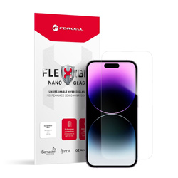 Forcell Flexible Nano Glass - szkło hybrydowe do iPhone 14 Pro