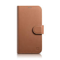 iCarer Wallet Case 2in1 iPhone 14 Flip Leather Anti-RFID Brown (WMI14220725-BN)