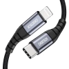 USB-C - Lightning Choetech IP0042 MFi cable 480Mb/s 3A 3m - black