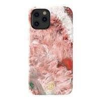 Kingxbar Agate Series eleganckie etui pokrowiec z nadrukiem agat iPhone 12 mini czerwony