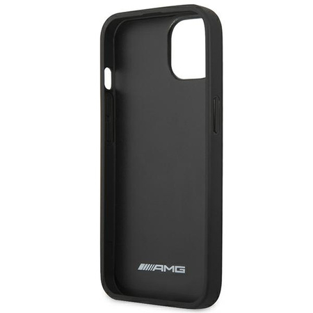 AMG AMHCP14SDOLBK iPhone 14 6.1 &quot;black / black hardcase Leather Hot Stamped