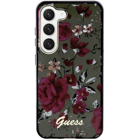 Guess GUHCS23SHCFWSA S23 S911 grün/kaki Hardcase Flower Collection