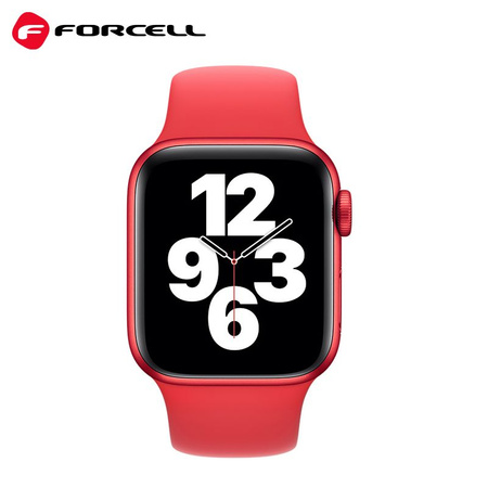 FORCELL F-DESIGN FA01 pasek / opaska do Apple Watch 38/40/41mm czerwona