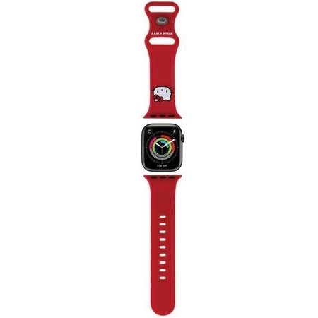 Hello Kitty Silikon-Kitty-Kopfband für Apple Watch 38/40/41 mm – rot