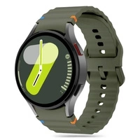 Pasek Tech-Protect Silicone Sport na Samsung Galaxy Watch 4 / 5 / 5 Pro / 6 / 7 / FE - zielony