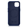 iCarer Case Leather genuine leather case for iPhone 14 Plus blau () (MagSafe compatible)