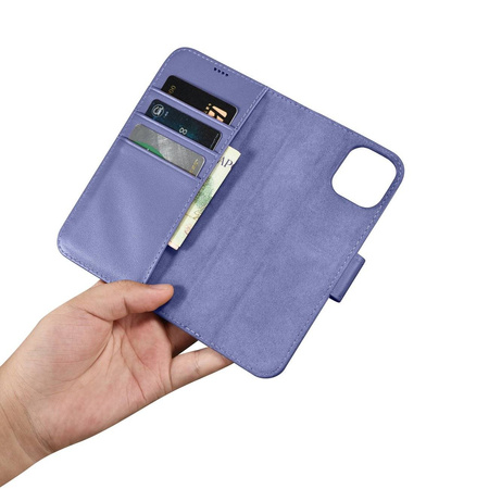 iCarer Wallet Case 2in1 iPhone 14 Flip Leather Cover Anti-RFID Light Violet (WMI14220725-LP)