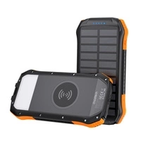 Choetech Solar Powerbank mit induktivem Laden 10000mAh Qi 5W orange (B659)