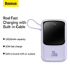 Baseus Qpow power bank 10000mAh built-in Lightning 20W Quick Charge cable SCP AFC FCP purple (PPQD020005)