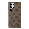 Guess GUHCS24LG4GFBR S24 Ultra S928 brązowy/brown hardcase 4G Metal Gold Logo