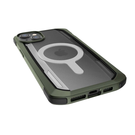 Raptic X-Doria Secure Case etui iPhone 14 z MagSafe pancerny pokrowiec zielony