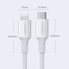 Ugreen USB Type C - Lightning cable 3A 0,25m white (US171)