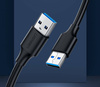 Ugreen kabel przewód USB - USB (męski - USB 3.2 Gen 1) 1 m czarny (US128 10370)