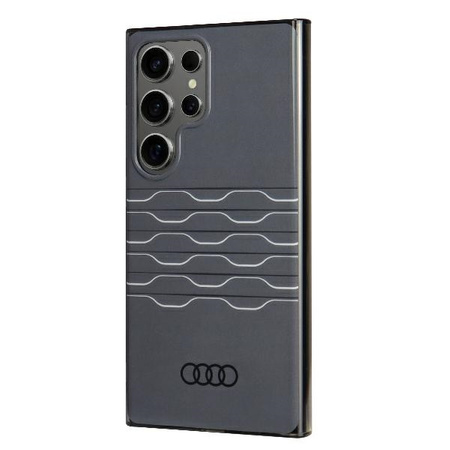 Audi IML Geometric Pattern Case S24 Ultra S928 czarny/black hardcase AU-IMLS24U-A6/D3-BK