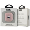 Karl Lagerfeld KLA2PGKIPP AirPods 1/2 cover różowy/pink Monogram Karl Head