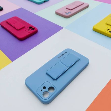 Wozinsky Kickstand Case elastyczne silikonowe etui z podstawką iPhone 11 Pro czerwony