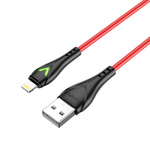 Borofone Kabel BX65 Bright - USB na Lightning - 2A 1 metr czerwony