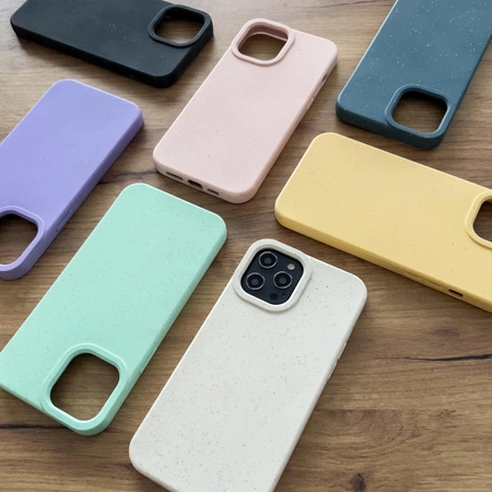 Eco Case Hülle für iPhone 14 Pro Silikonhülle abbaubar marineblau