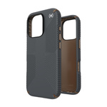 Speck Presidio2 Grip - Etui iPhone 16 Pro (Charcoal Grey / Cool Bronze / White)