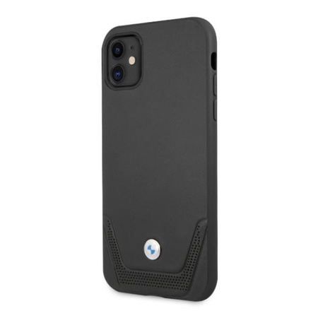 Etui BMW BMHCN61RSWPK iPhone 11 6,1" czarny/black hardcase Leather Perforate