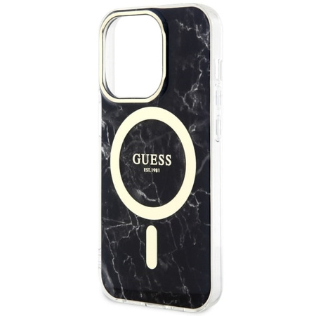 Guess GUHMP14XPCUMAK iPhone 14 Pro Max 6.7&quot; black/black hardcase Marble MagSafe