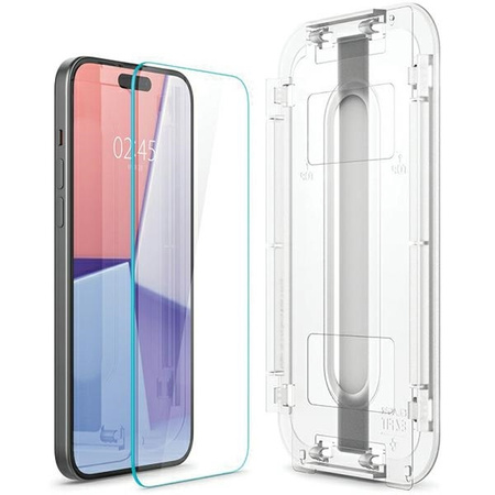 SZKŁO HARTOWANE SPIGEN GLAS.TR ”EZ FIT” IPHONE 15 PLUS CLEAR