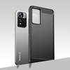 Carbon Case Flexible Cover Sleeve for Xiaomi Poco X4 Pro 5G black