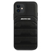 AMG AMHCP12SGSEBK iPhone 12 mini 5,4" czarny/black hardcase Leather Debossed Lines