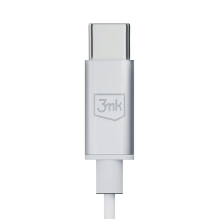 USB-C 3mk Kabelgebundene Kopfhörer – weiß