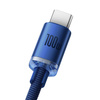 Baseus Crystal Shine Series Fast Charging Data Cable USB to Type-C 100W 2m Blue