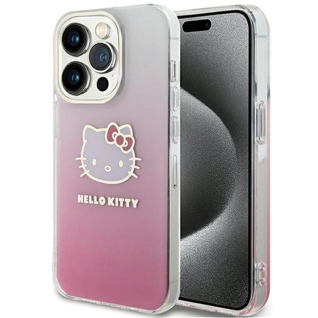 Hello Kitty IML Gradient Electrop Kitty Head Hülle für iPhone 13 Pro / 13 – Rosa