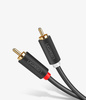 Ugreen kabel przewód stereo audio wideo 2RCA 2x Cinch 2m szary (10518)